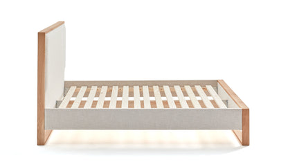 Sloom Oak Edge Bed Frame with Headboard