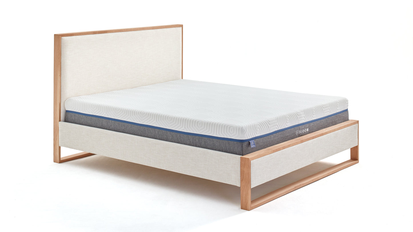 Sloom Oak Edge Bed Frame with Headboard