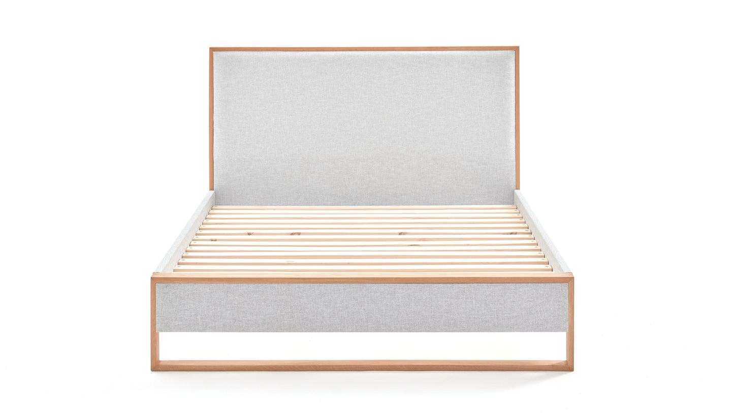 Sloom Oak Edge Bed Frame with Headboard