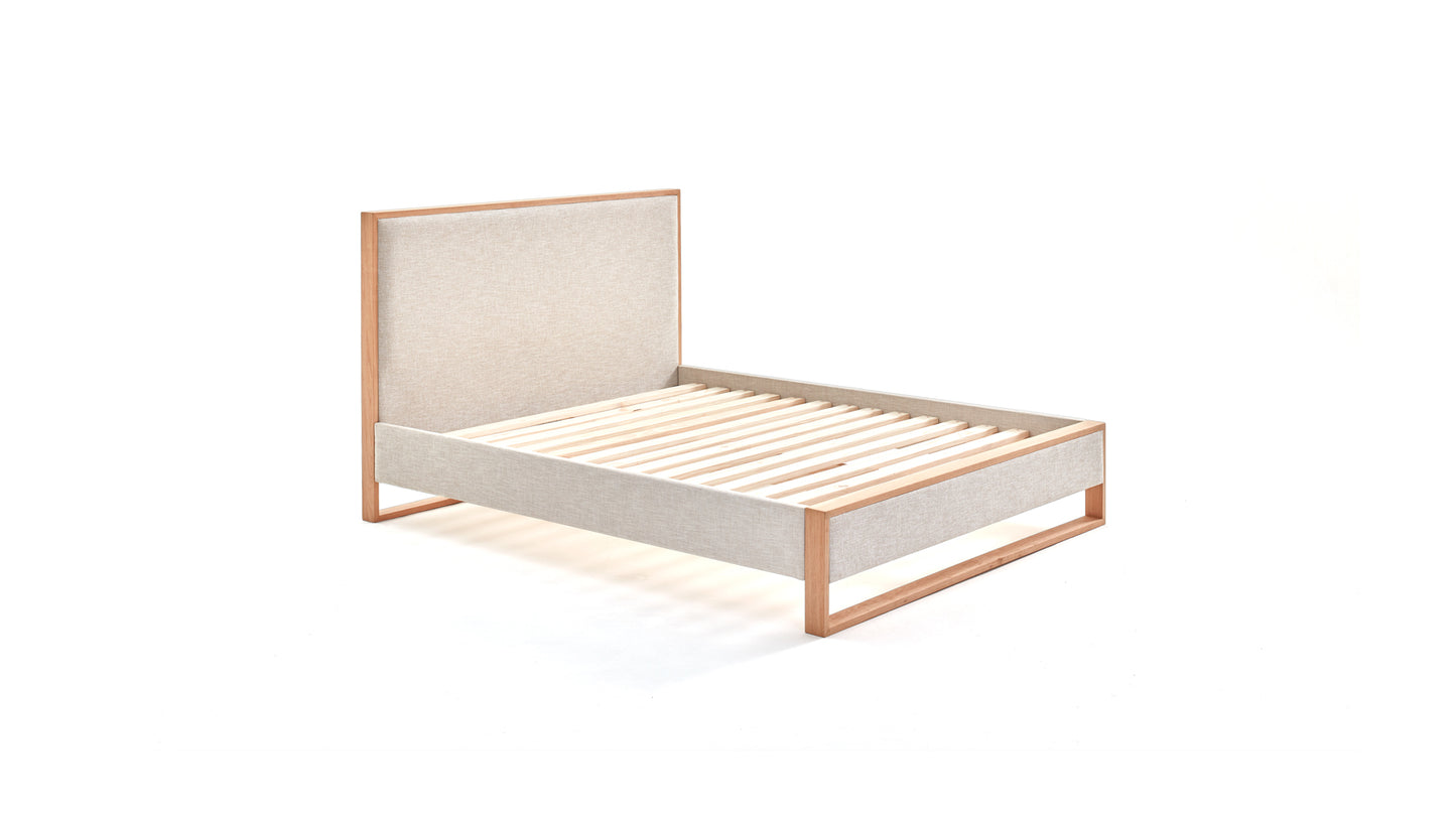 Sloom Oak Edge Bed Frame with Headboard