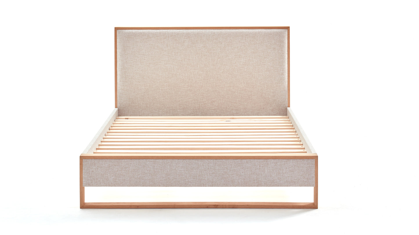 Sloom Oak Edge Bed Frame with Headboard