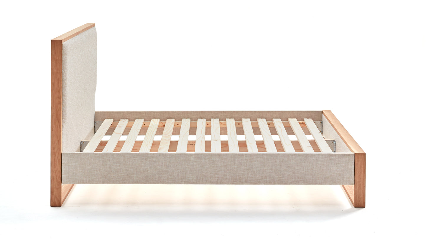 Sloom Oak Edge Bed Frame with Headboard