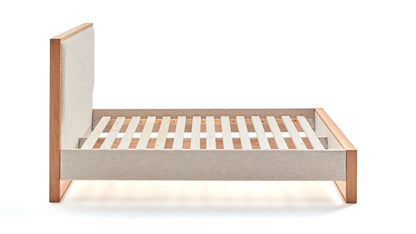 Sloom Oak Edge Bed Frame with Headboard